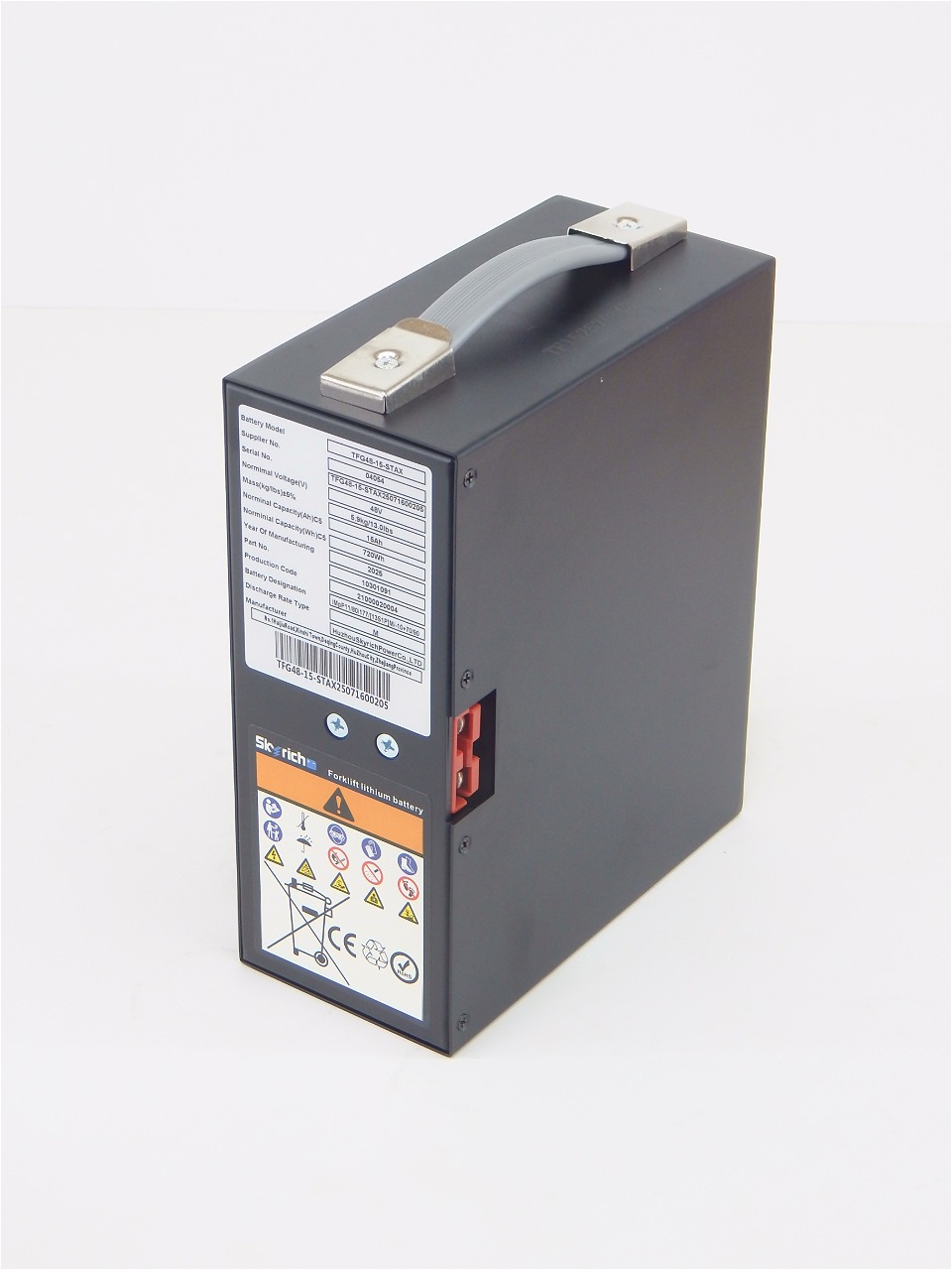 Аккумулятор литий-полимерный (Li-pol) 48В/15Ач 175х87х210 для тележек PPTH/EPT/EPTH