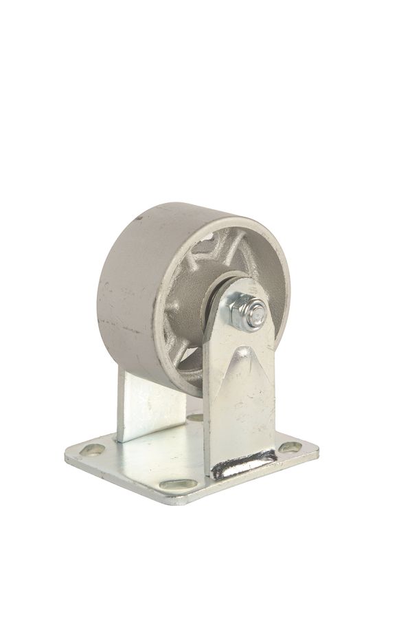 Колесо большегрузное неповоротное FCS 46 100 мм чугунное (F)