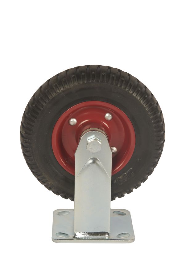 Колесо большегрузное неповоротное PF 200 200 мм резина с протектором (F)