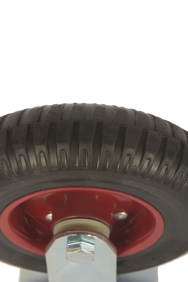 Колесо большегрузное неповоротное PF 200 200 мм резина с протектором (F)