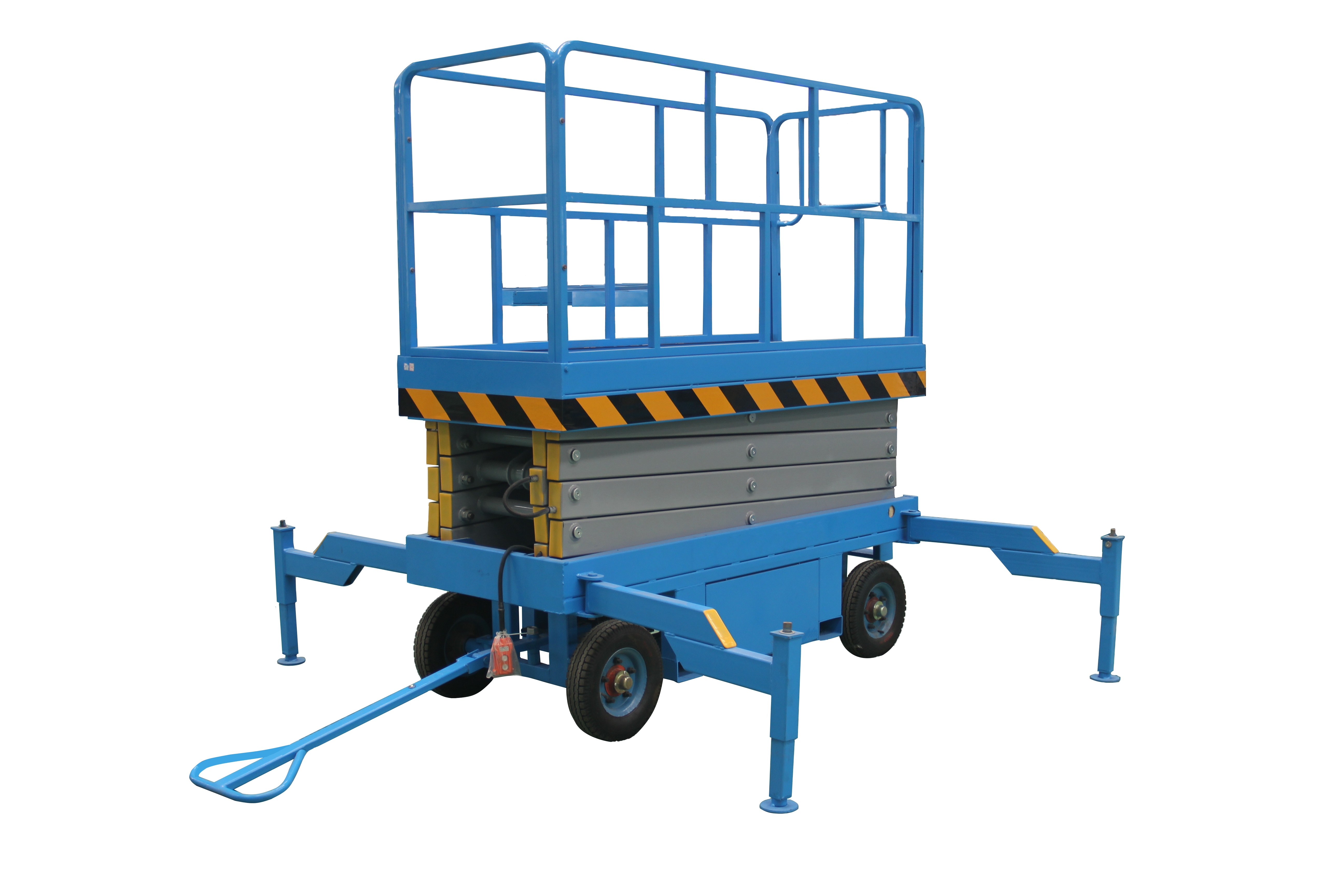 Подъемник ножничный передвижной с выдвижной платформой 500 кг 12/14 м TOR SJY-0,5-12 AC 380В сетевой