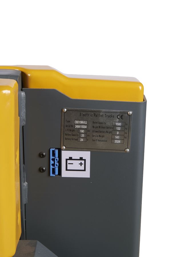 Тележка электрическая 1500 кг 1150 мм XILIN CBD15W-II Li-ion 24V/25Ah с колесом баланса и влагозащ