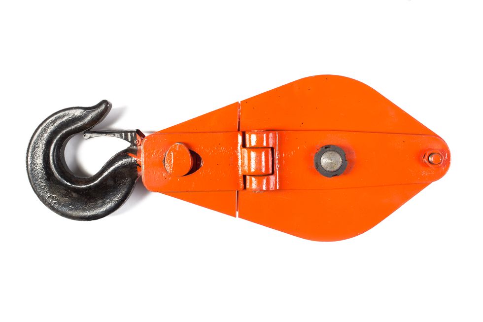 Блок монтажный однорольный с  крюком TOR 5 т с откидной щекой