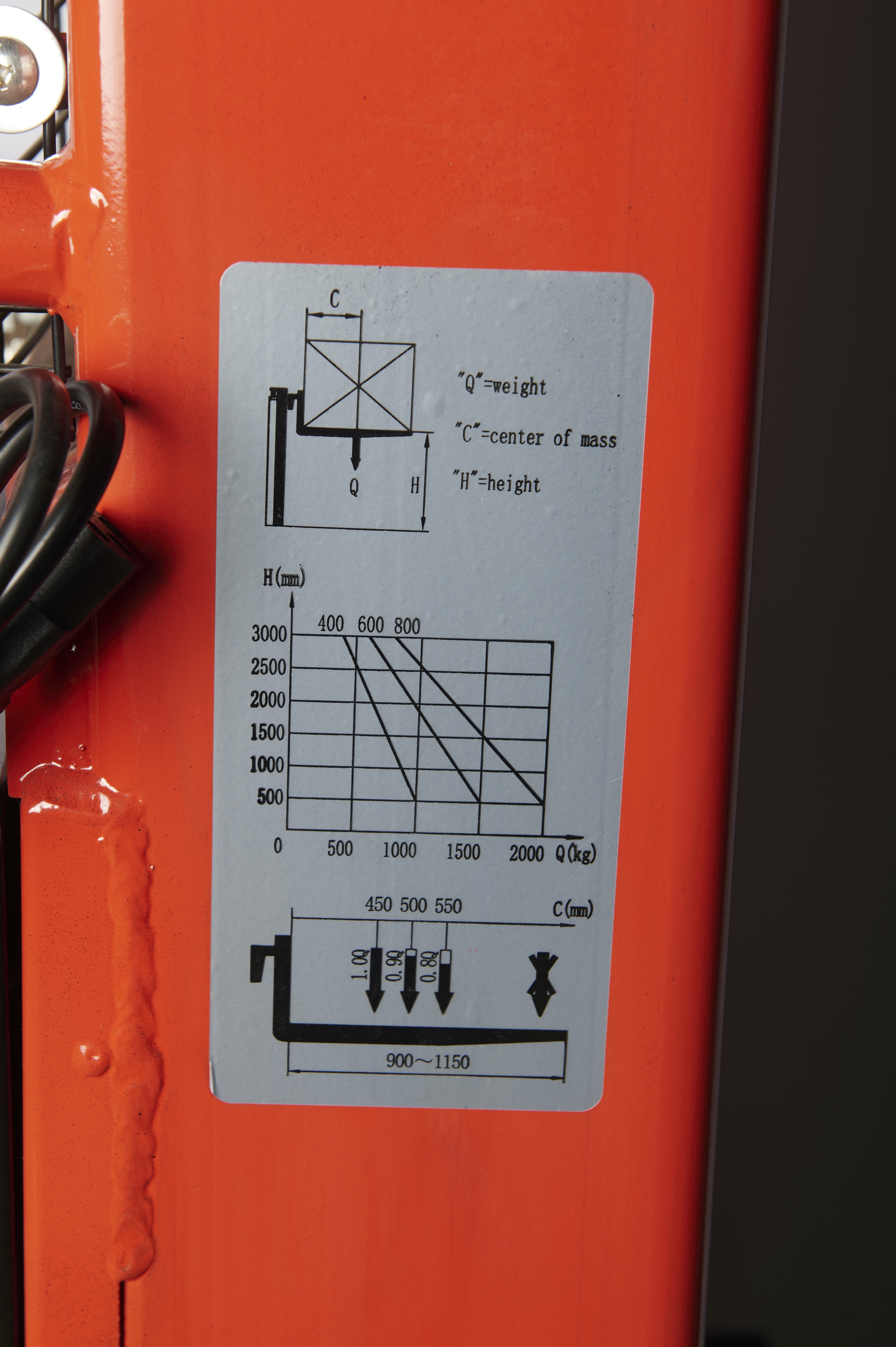 Штабелер гидравлический с электроподъемом 1,5 т 2,5 м TOR CTD15/25