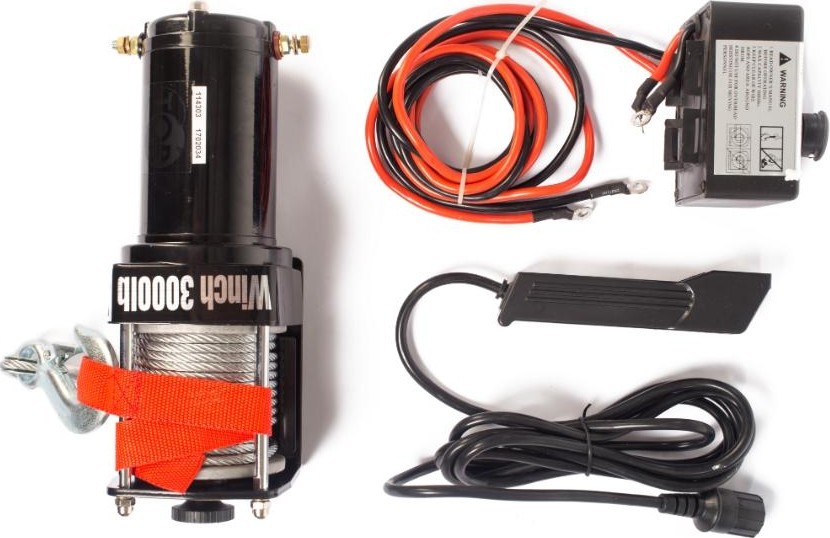 Лебедка автомобильная электрическая 1361кг  13,5м 12В TOR P3000-1A