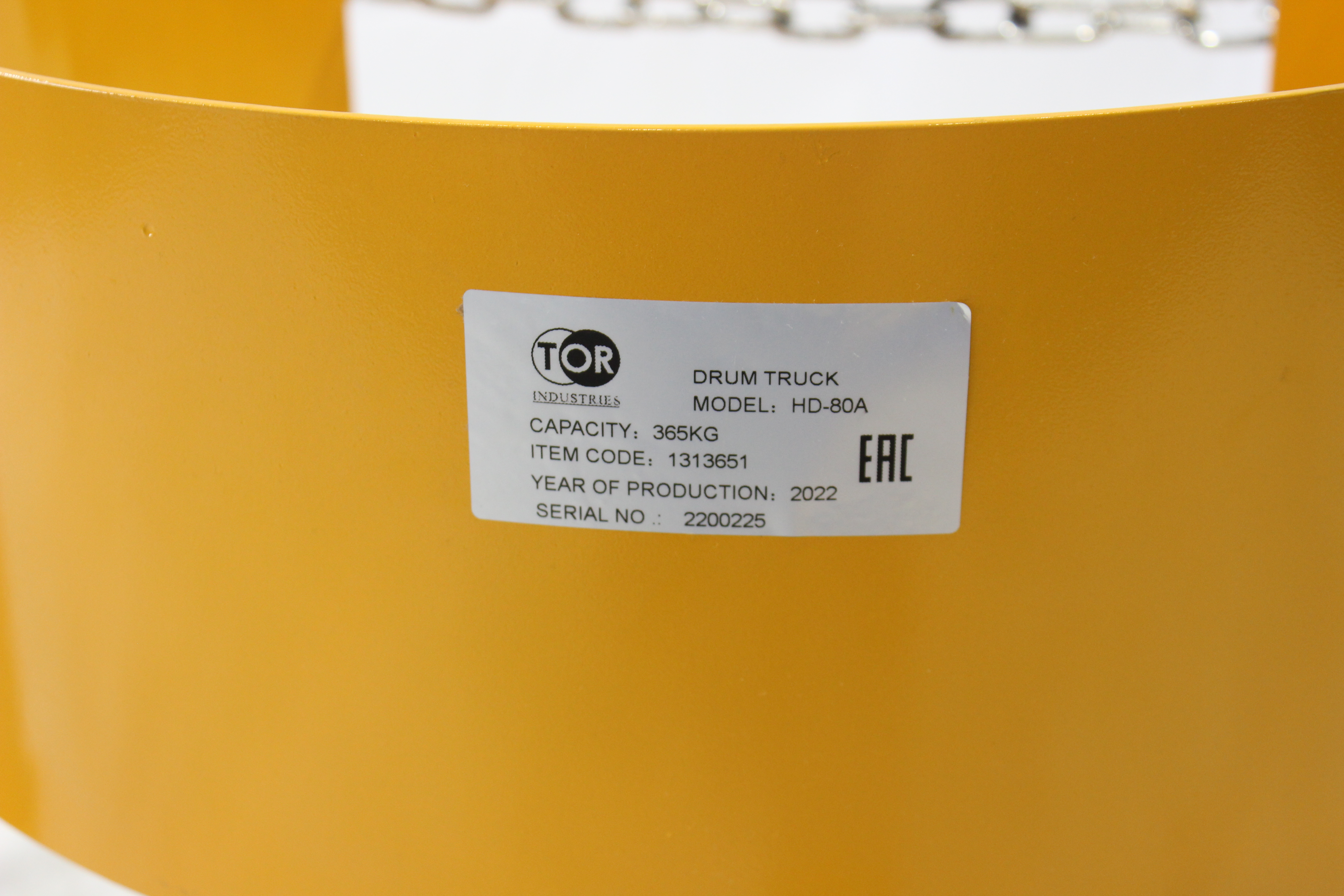 Тележка для бочек TOR HD-80A 1 бочка х 200 л (с колесами)