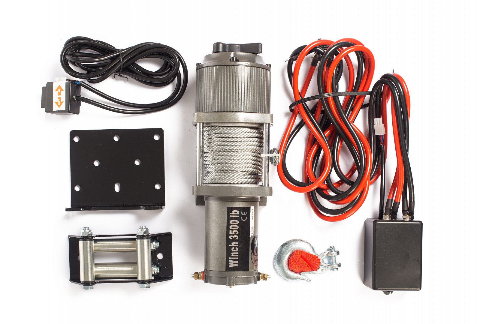 Лебедка автомобильная электрическая 1588кг  15м 12В TOR P3500-1D