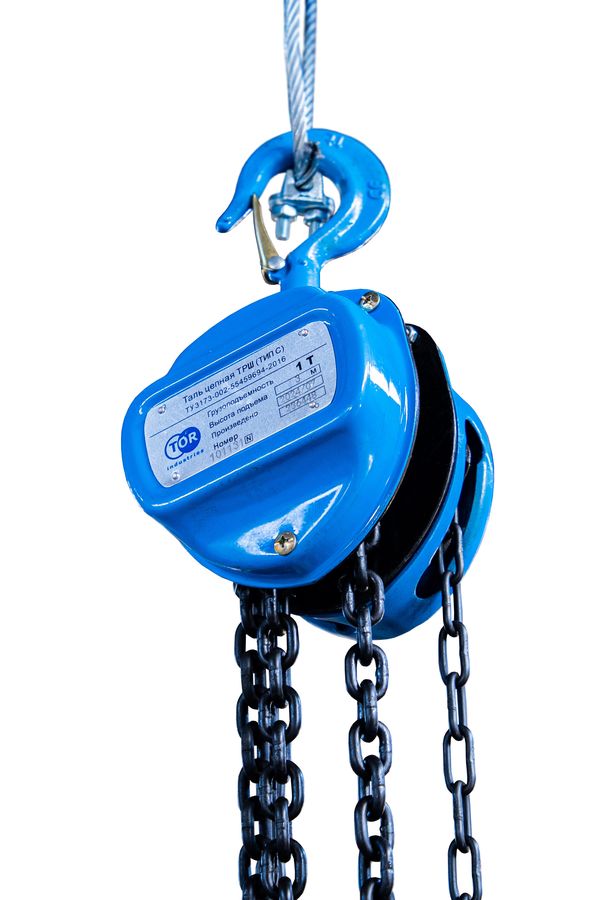 Таль ручная шестеренная TOR ТРШ C 1ТХ3М PRO (для тяжелых работ)