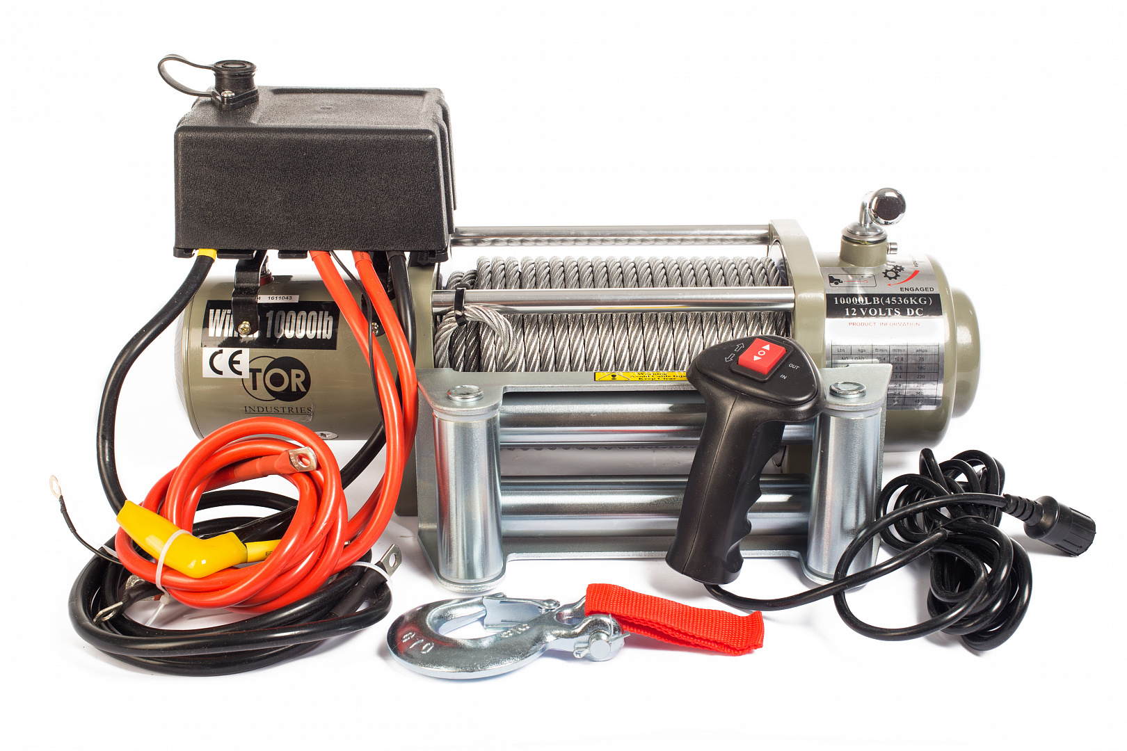 Лебедка автомобильная электрическая 5443кг 28м 12В TOR S12000