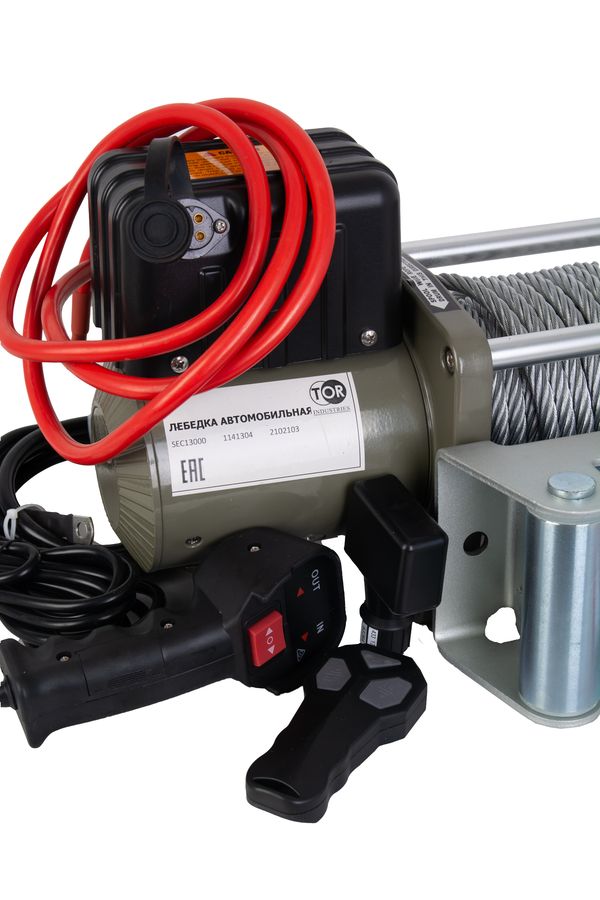 Лебедка автомобильная электрическая 5897кг  28м 12В TOR SEC13000