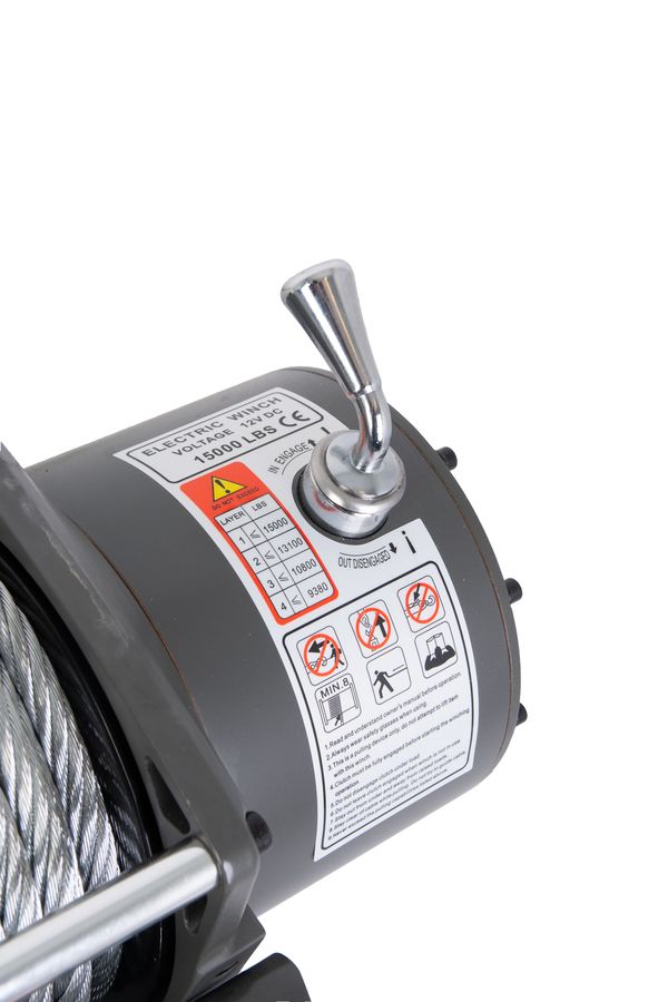 Лебедка автомобильная электрическая 7620кг  28м 12В TOR SEC16800