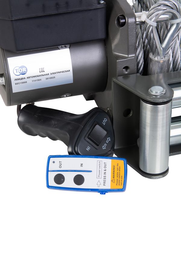 Лебедка автомобильная электрическая 7620кг  28м 12В TOR SEC16800