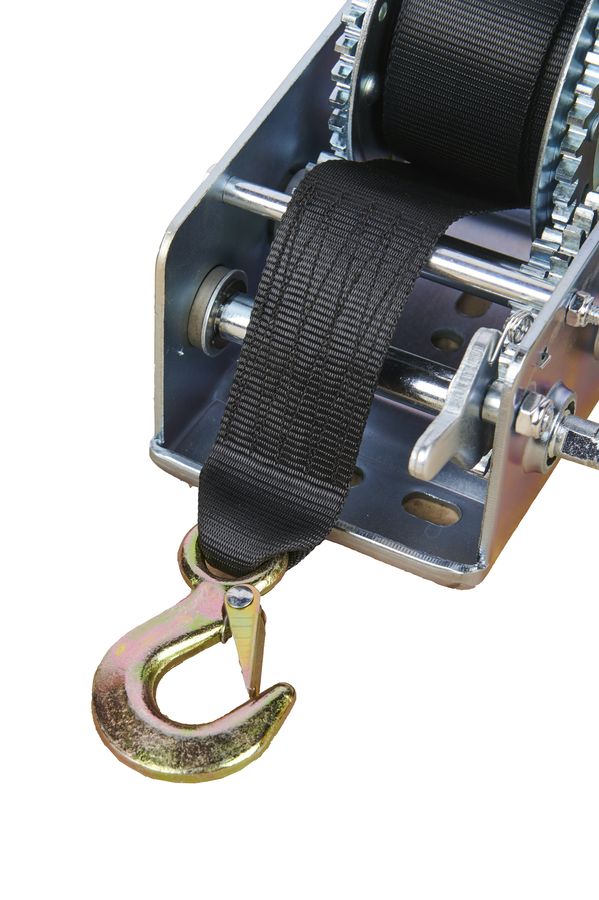 Лебедка ручная барабанная с лентой  1т 20 м оцинкованная TOR LHW