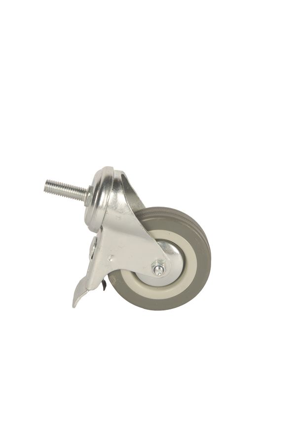 Колесо аппаратное поворотное SCtgb 93 75 мм с болтом и тормозом (F)