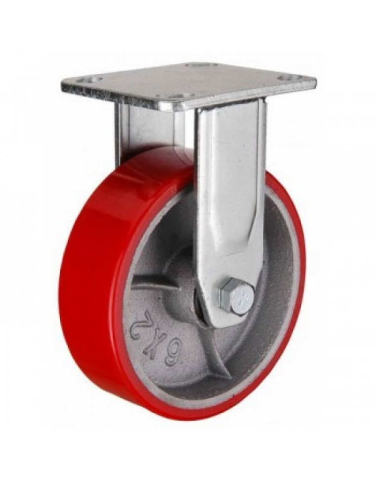 Колесо большегрузное неповоротное FCp 54 125 мм полиуретановое (F)