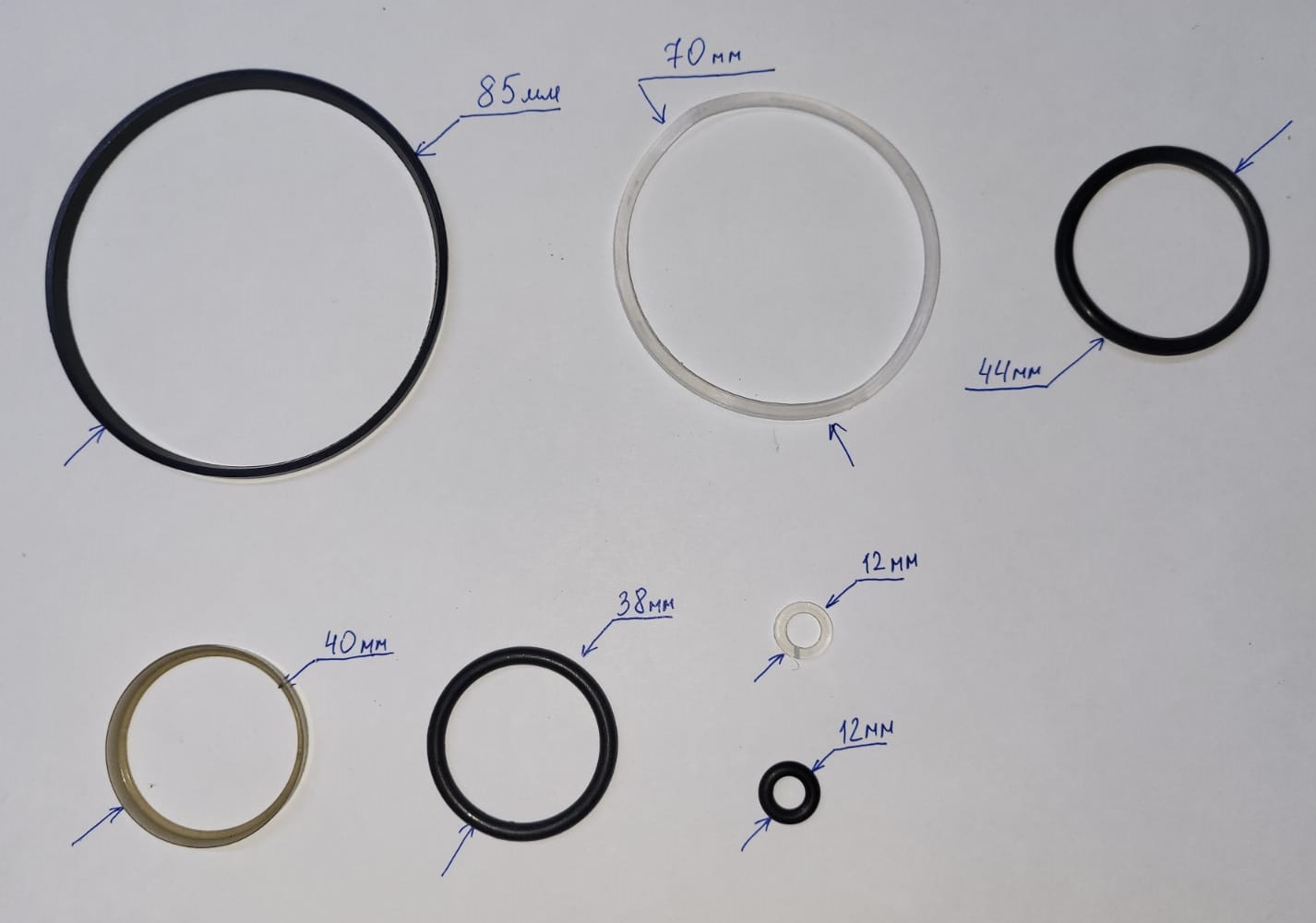 Набор манжет для трубогибов 12 т