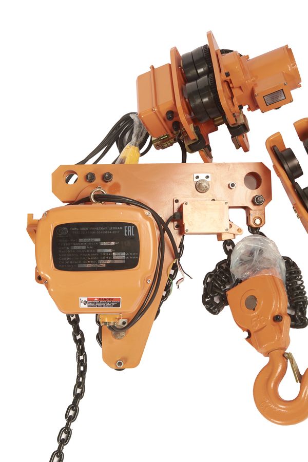 Таль передвижная с уменьшенной строительной высотой  5т  6м 380В электрическая цепная TOR HHBDSL-02