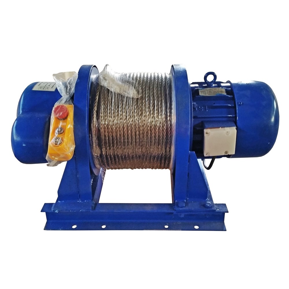 Лебедка электрическая 1500кг 70м с канатом 380В TOR KDJ PRO