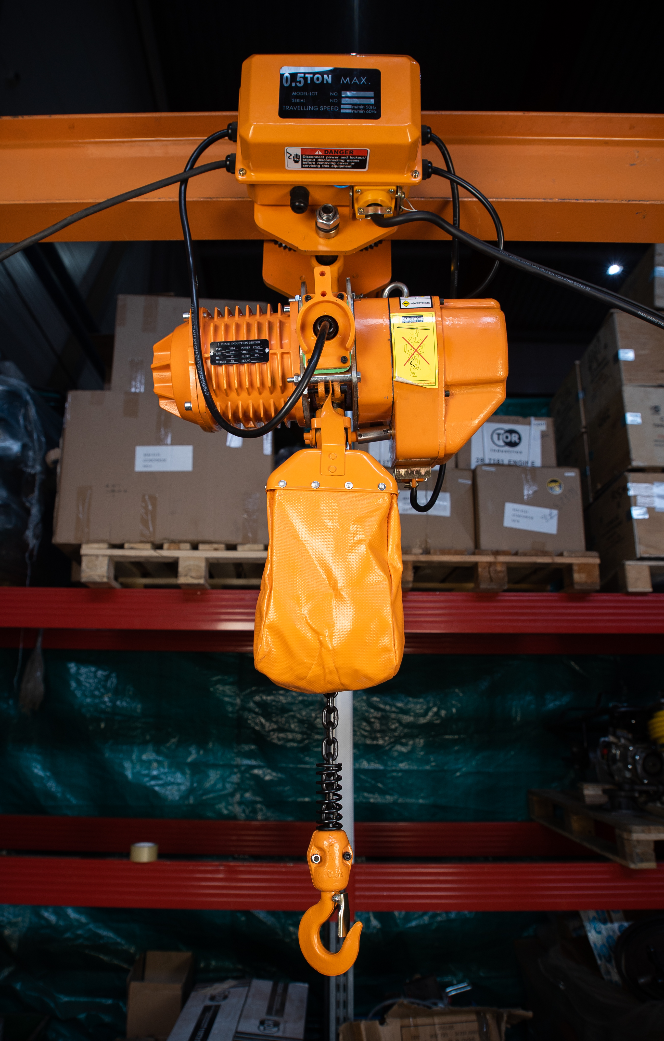 Таль стационарная  0,5т 24м 380В электрическая цепная TOR HHBD-01