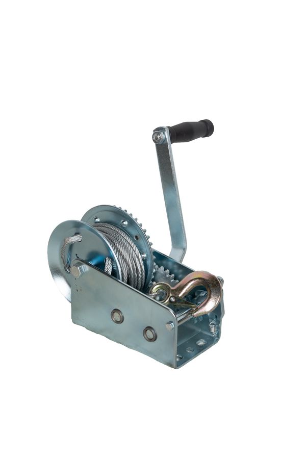 Лебедка ручная барабанная с тросом  900кг  10м оцинкованная TOR FD