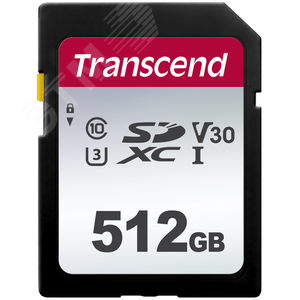 Карта памяти 512GB SD 300S UHS I, SDXC, 95 МБ/с, Class 10