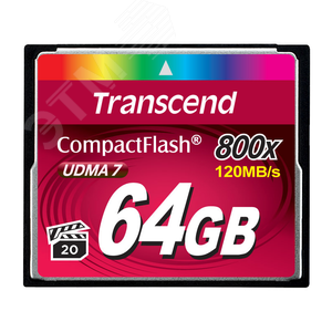 Карта памяти 64GB CompactFlash 800, MLC, 120 МБ/с