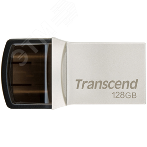 Флеш накопитель 128GB JetFlash 890, USB 3.0 Gen, USB Type A / Type C, серебристый