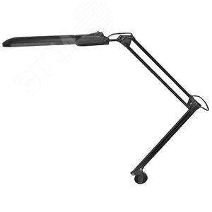 Светильник светодиодный Дельта С16 LED 8 Вт черный на струбцине