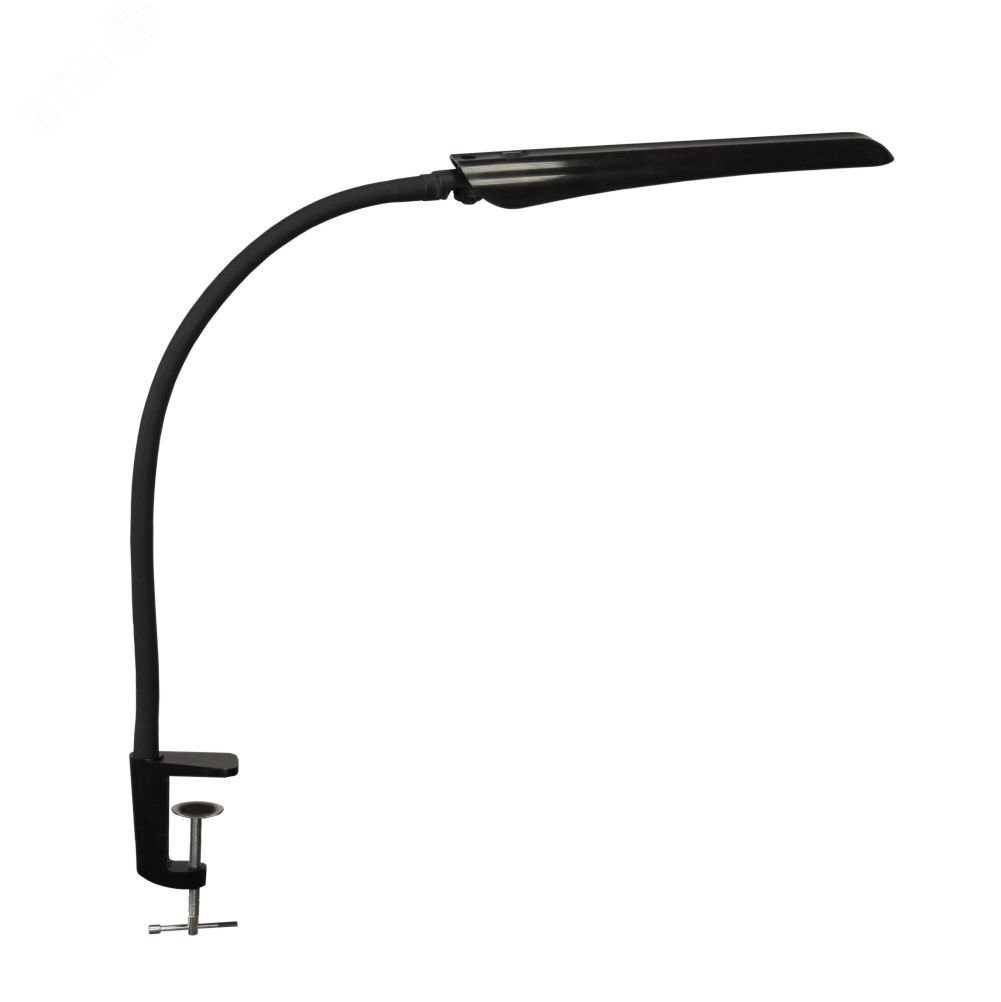 Светильник Гермес СШ ( светодиодный, на струбцине) 8Вт, сенсорный выкл., черный