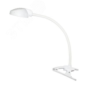 Светильник Веста С16 ПШ (LED, на прищепке)7 Вт,  гибкая стойка 450 мм, белый
