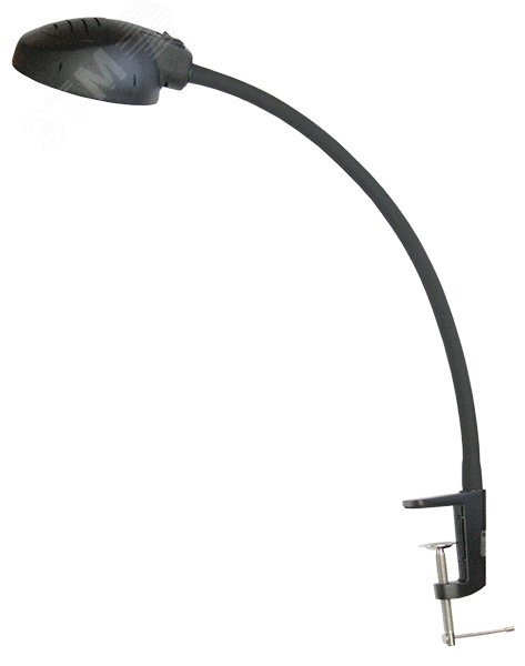 Cветильник светодиодный Веста С16 7Вт гибкая      стойка на струбцине 450мм черный IP20