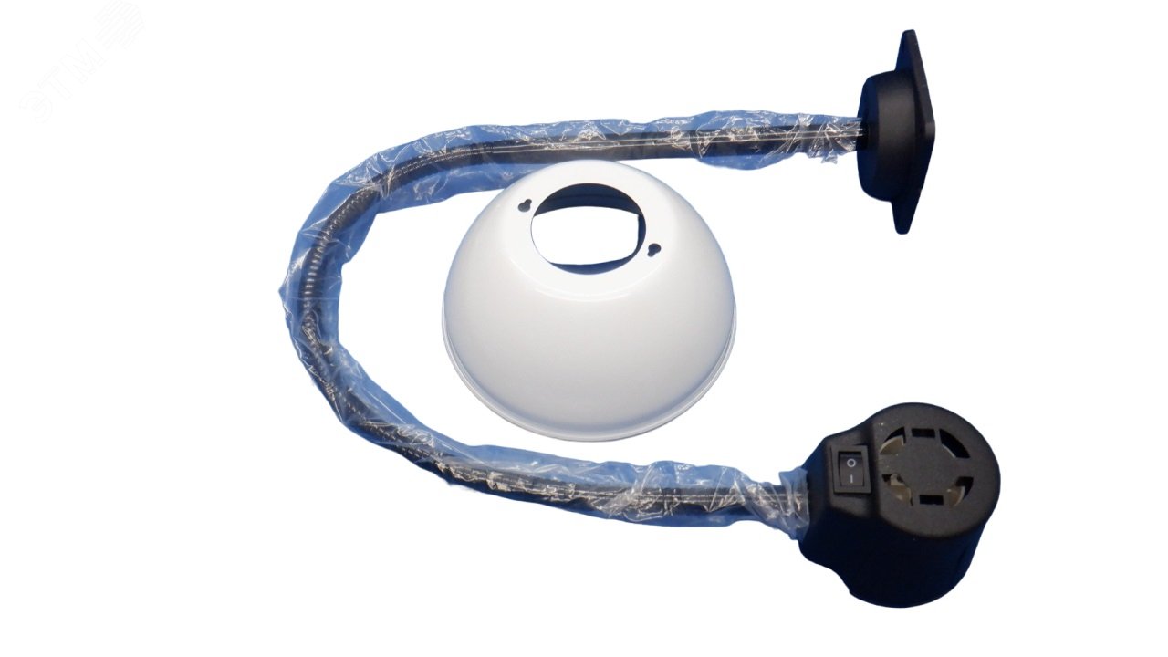 Cветильник НКП-03-60-026-04 Алькор 60 Вт, Е27, станочный, без лампы, на флексе 650мм белый