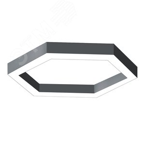 Светильник светодиодный ДСО-42w 4100лм 4000К IP20 HOLE-HEXA