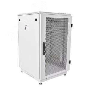 Шкаф телекоммуникационный напольный 18U (600х800) дверь перфорированная