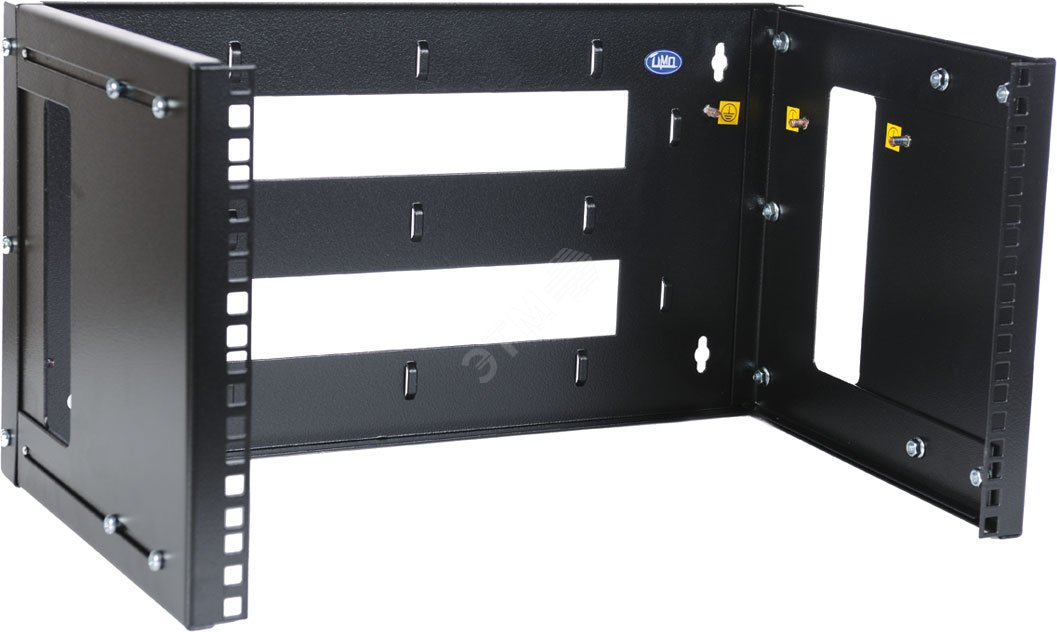 Кронштейн телекоммуникационный настенный 3U       регулируемая глубина 300-450мм цвет черный