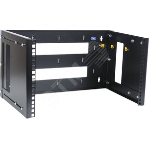Кронштейн телекоммуникационный настенный 3U       регулируемая глубина 300-450мм цвет черный