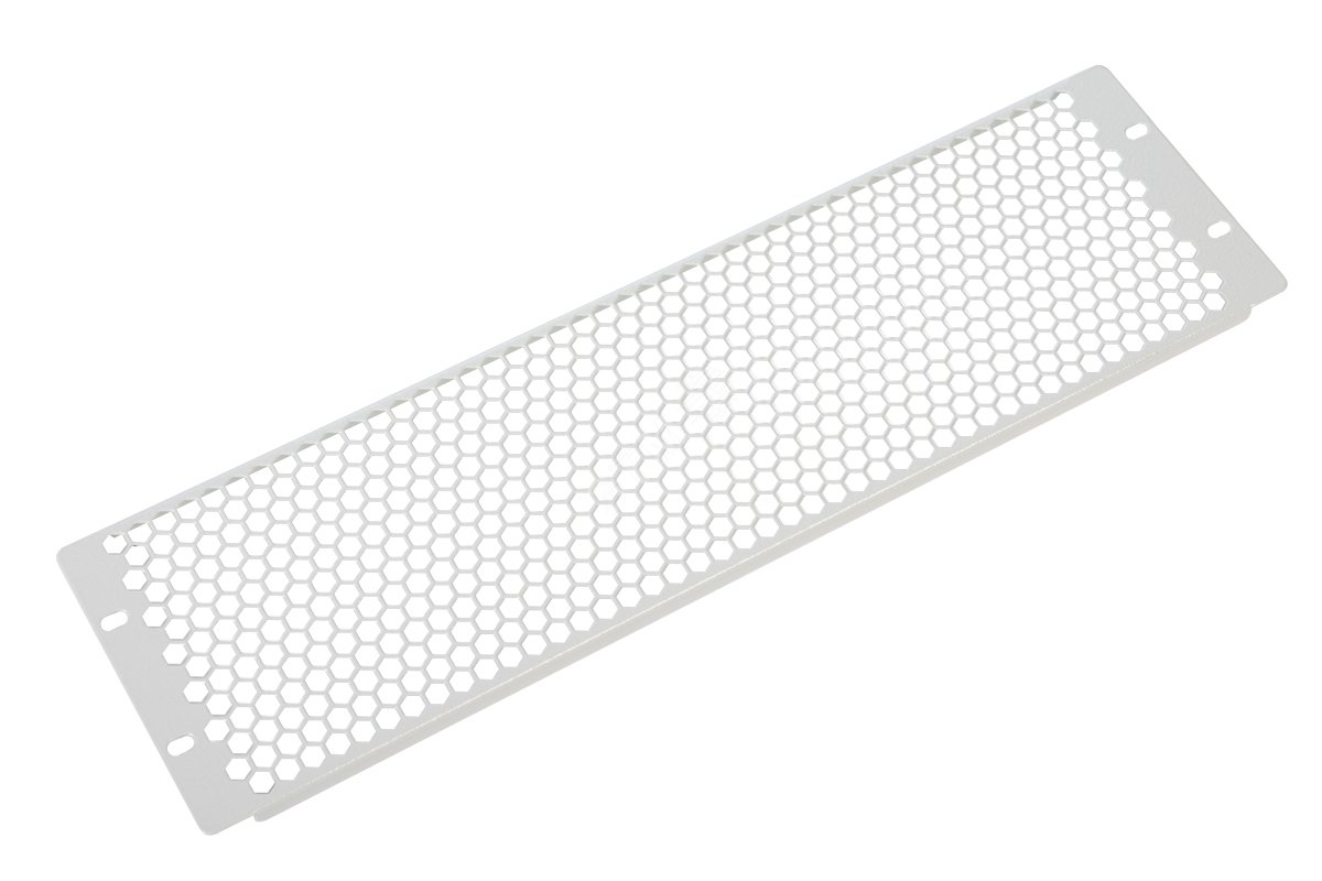 Фальшпанель в шкаф 19' 3U перфорированная черная