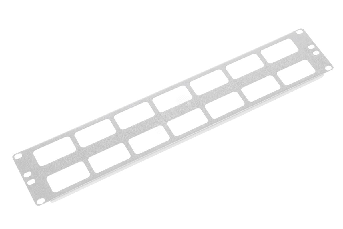 Органайзер кабельный горизонтальный 19' 2U с окнами для кабеля