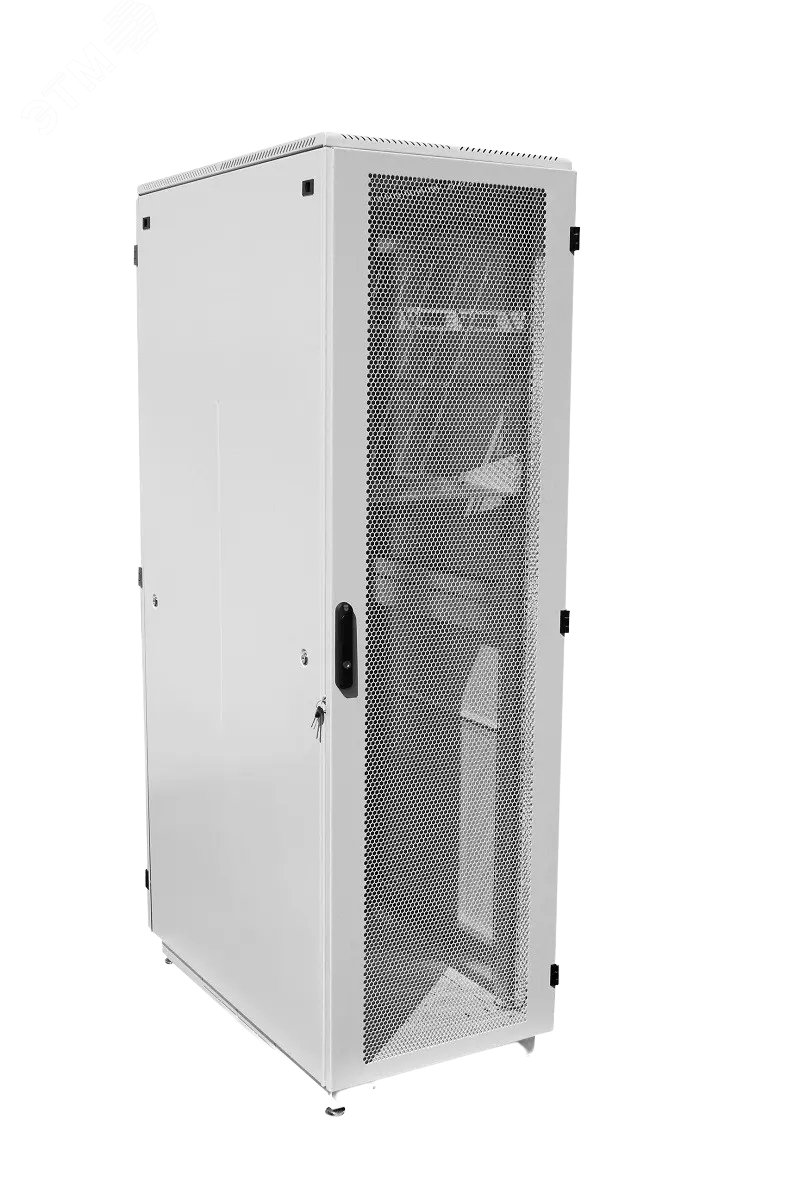 Шкаф телекоммуникационный напольный 42U (600х600) дверь перфорированная
