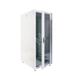 Шкаф телеком напольный ЭКОНОМ 30U (600 ? 600) дверь стекло дверь металл