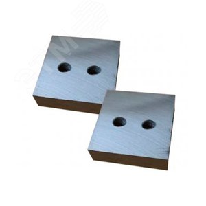 Нож для резчика арматуры -GQ 40A, GQ 42A (к-т из 2-х деталей, 2 отверстия М14, 84х84х26мм)