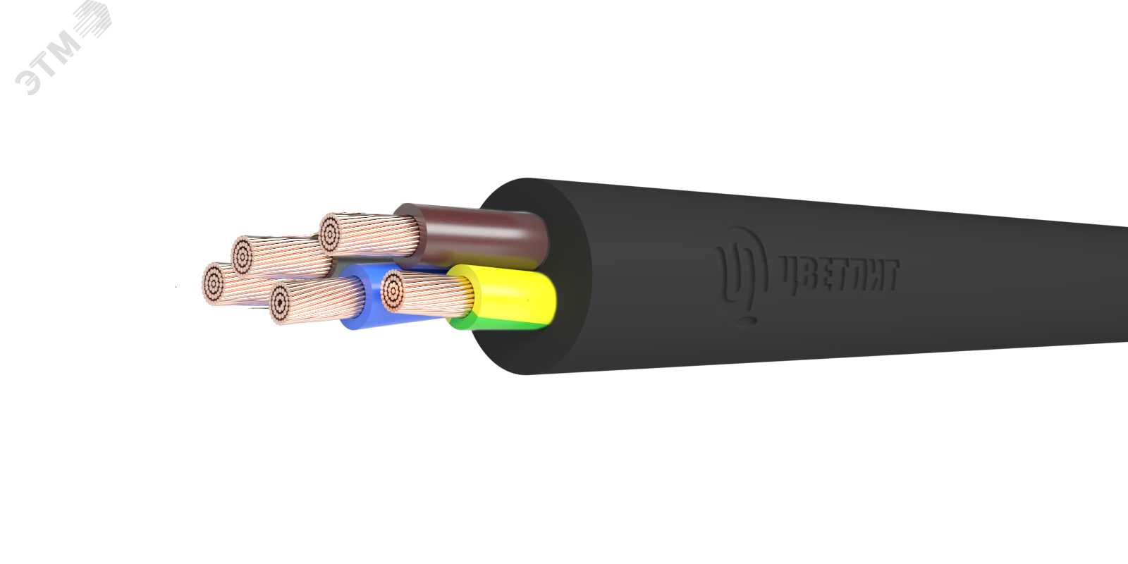 Кабель силовой КГ-ХЛ 5х16(N,PE) 220/380-2 ТРТС