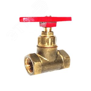 Клапан запорный латунь 15б1п Ду20 Ру16 муфтовый