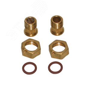 Комплект присоединительный для счетчика воды Ду15 L=47 ВН латунь