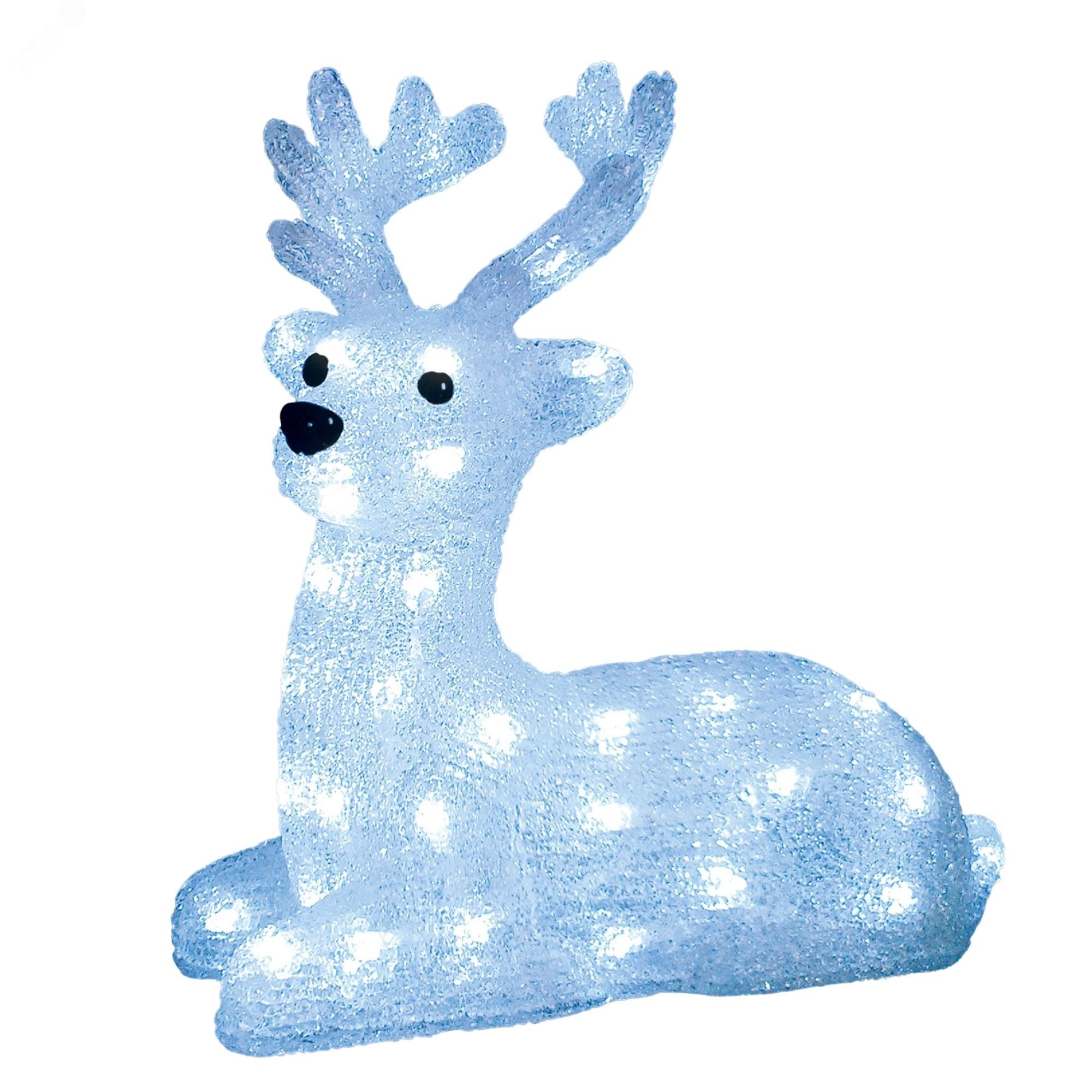 Фигура светодиодная Лежащий оленёнок 50 светодиодов 31*15*33 см цвет-свечения- белый IP20 ULD-M3133-050/STA WHITE IP20 LYING FAWN