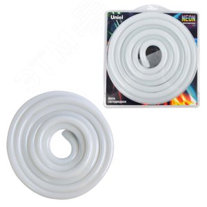 Светодиодная гибкая герметичная лента. NEON ULS-N02-5050-60LED/m-13мм-IP67-DC12V-14W/m-5м-RGB катушка 5м в блистере RGB