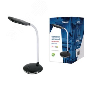 Светильник настольный 7W Механический выключатель TLD-561 Black/LED/450Lm/4500K Черный