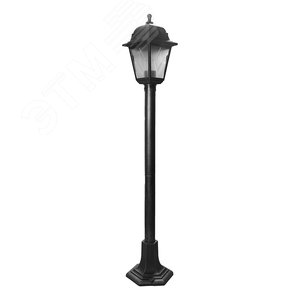 Светильник уличный UUL-A01T 60W/E27 IP44 BLACK SILVER, под лампу Е27. Архитектурный напольный. Корпус темно-серебристый. TM Uniel