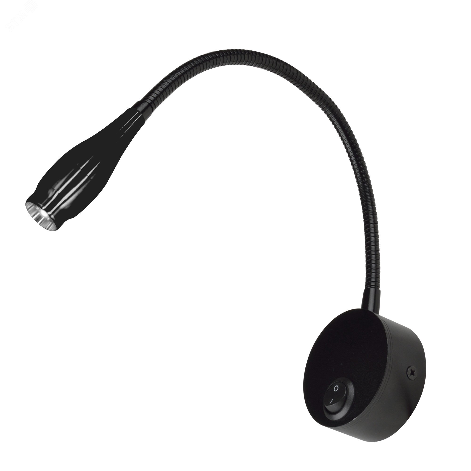 ULT-F22-3W/4000K IP20 BLACK Светильник светодиодный настенный гибкий для интерьерного освещения. 85-265В. Белый Свет (4000К). Черный. TM