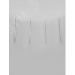 Занавес светодиодный фигурный Падающие звезды соединяемый 2,4х0,5м 8 подвесов 240 светодиодов Разноцветный свет Провод прозрачный ULD-E2405-240/DTK MU